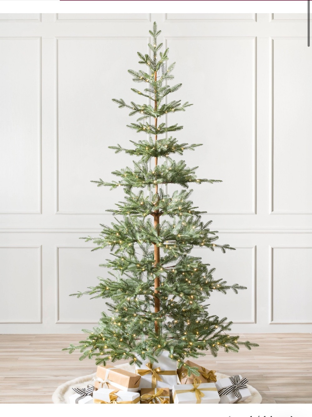 Slim Artificial AlPine Balsam Fir Christmas Tree